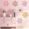 6-Pack Boho Daisy Nursery Wall Decor – Woven Macrame Flower Art for Baby Room, Bedroom, or Home Decoration, Colorful Yarn & Cotton Rope Floral Hangings